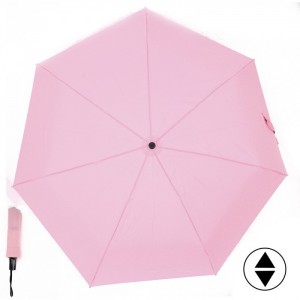 Зонт женский ТриСлона-L 3765D,  R=58см,  суперавтомат, 7 спиц,  3 сложения,  полиэстер,  розовый