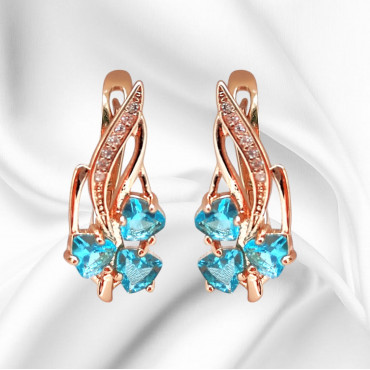 Серьги женские Бирюз...