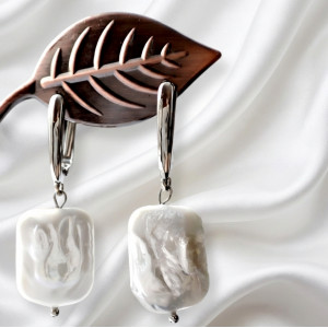 Серьги Жемчужные грезы из жемчуга барочного культивированного