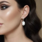 Серьги Жемчужные грезы из жемчуга барочного культивированного